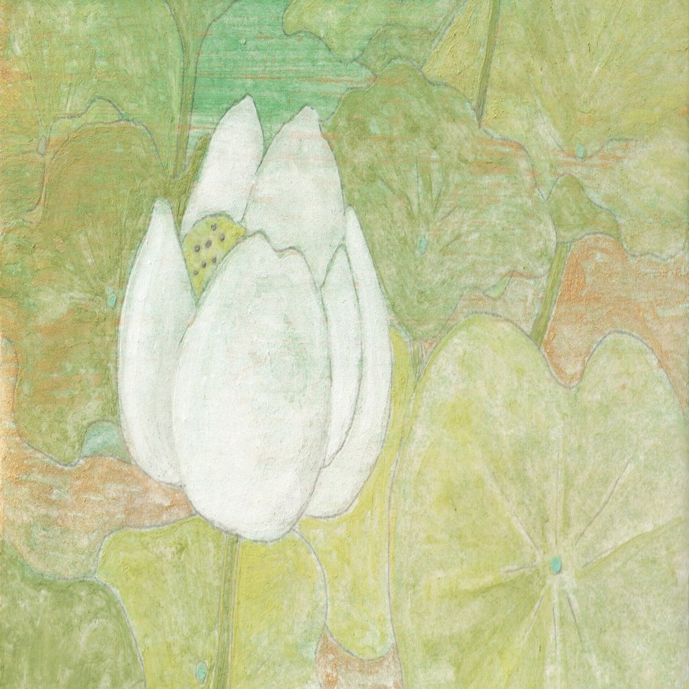 蓮の花の日本画｜森野なか