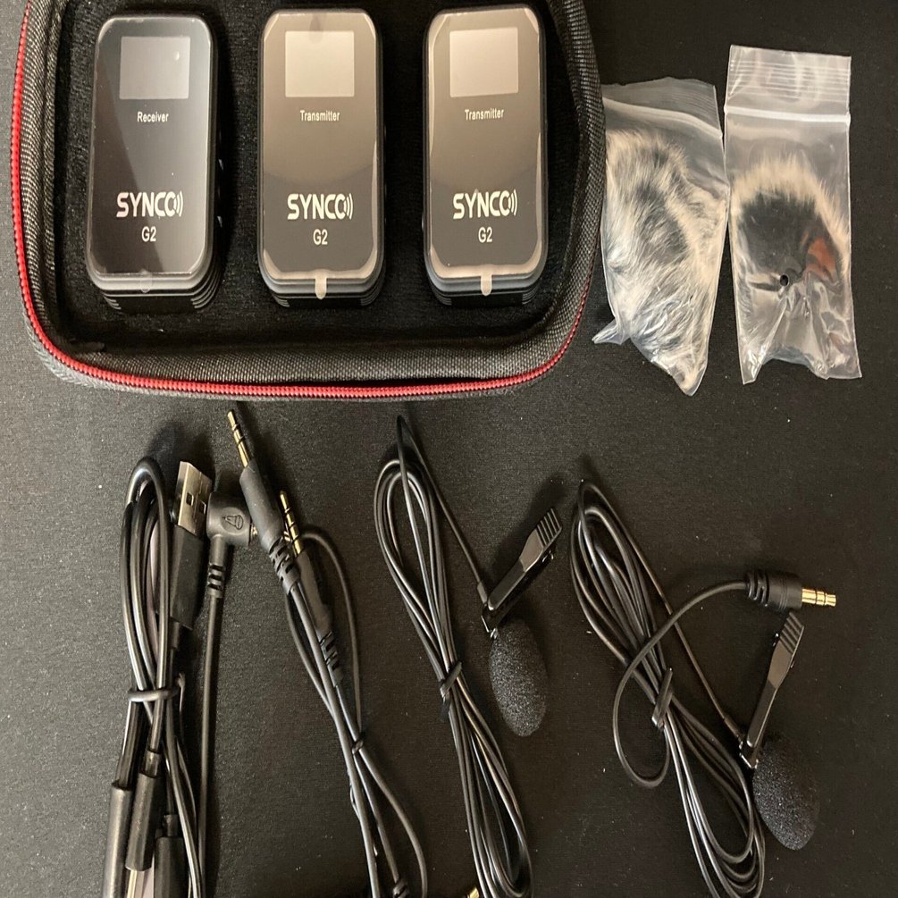[新品]Synco G2A2 Pro ワイヤレスマイク Amazon.co.jp: ワイヤレスマイク, SYNCO G2A2PRO 充電ケース持ち