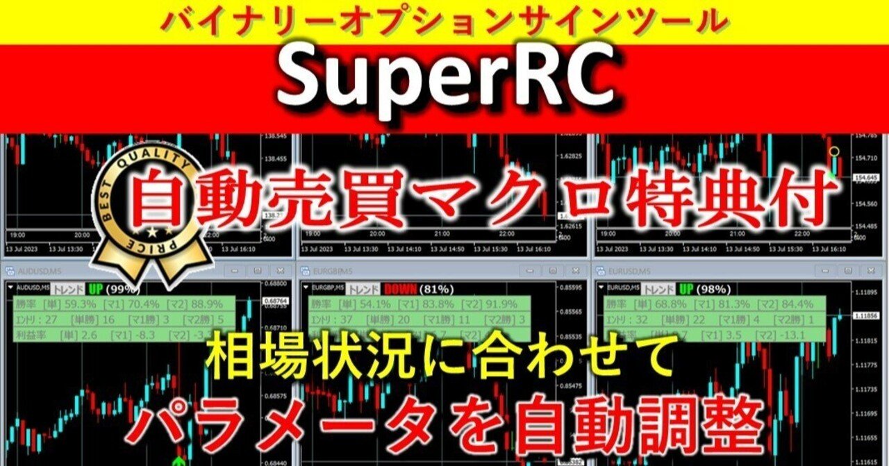 バイナリーオプションサインツールSuperRC【ハイロー自動売買 バイナリーオプションサインツールSuperRC【ハイロー自動売買