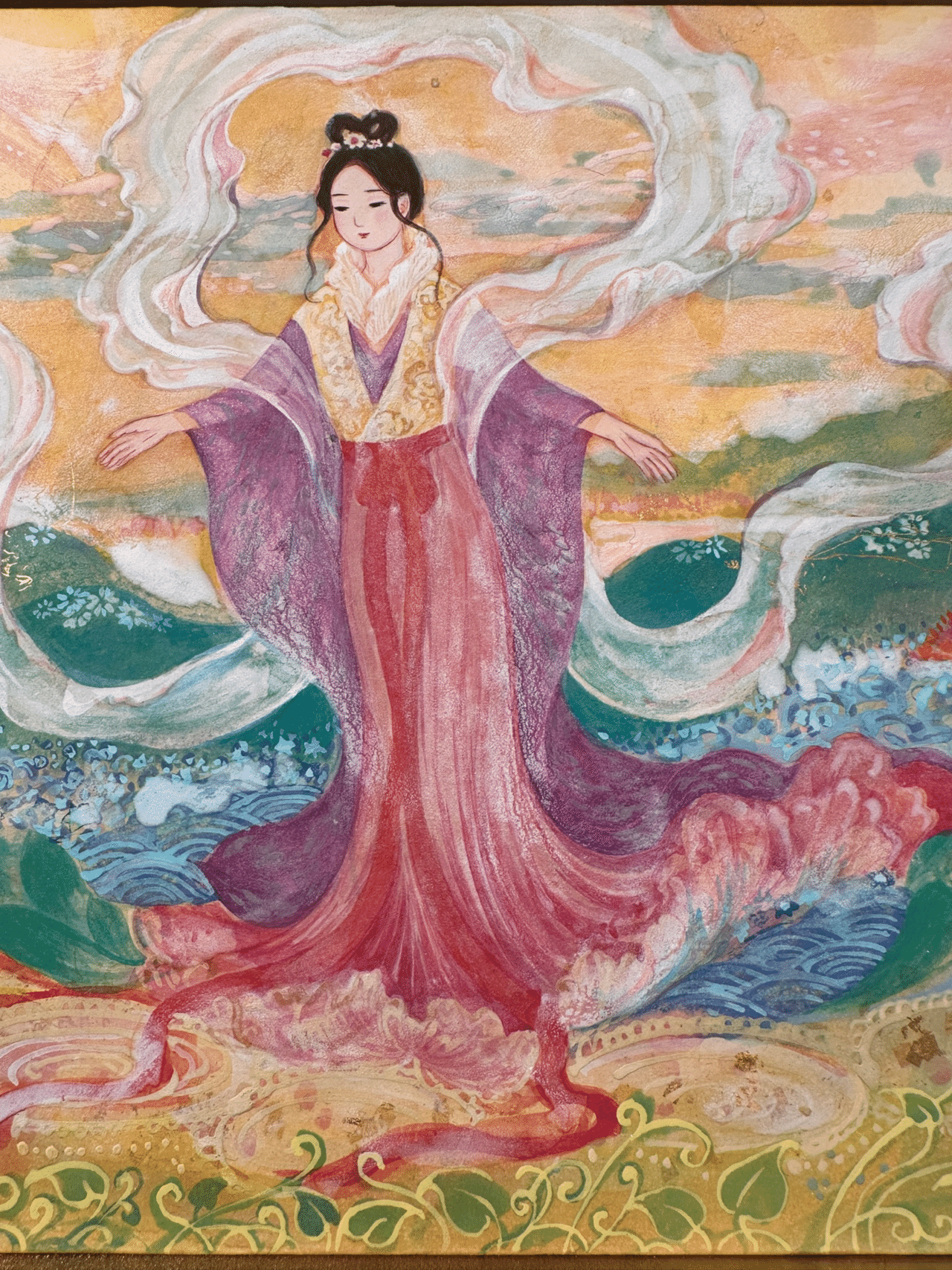 日本画 中井智子 肉筆画