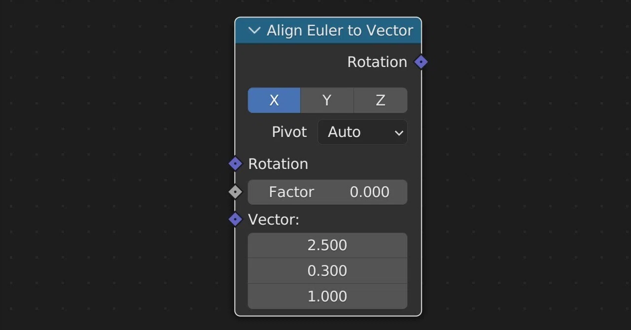 Blender Align Euler to Vectorの使い方｜ひのき