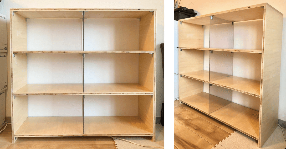 有名な高級ブランド シナ合板と塩ビ板で本棚製作｜miyuki その他