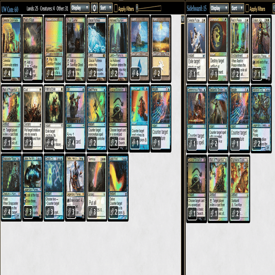 MTGモダン『青白コントロール』デッキ　サイドボード付き MTGモダン『青白コントロール』デッキ サイドボード付き