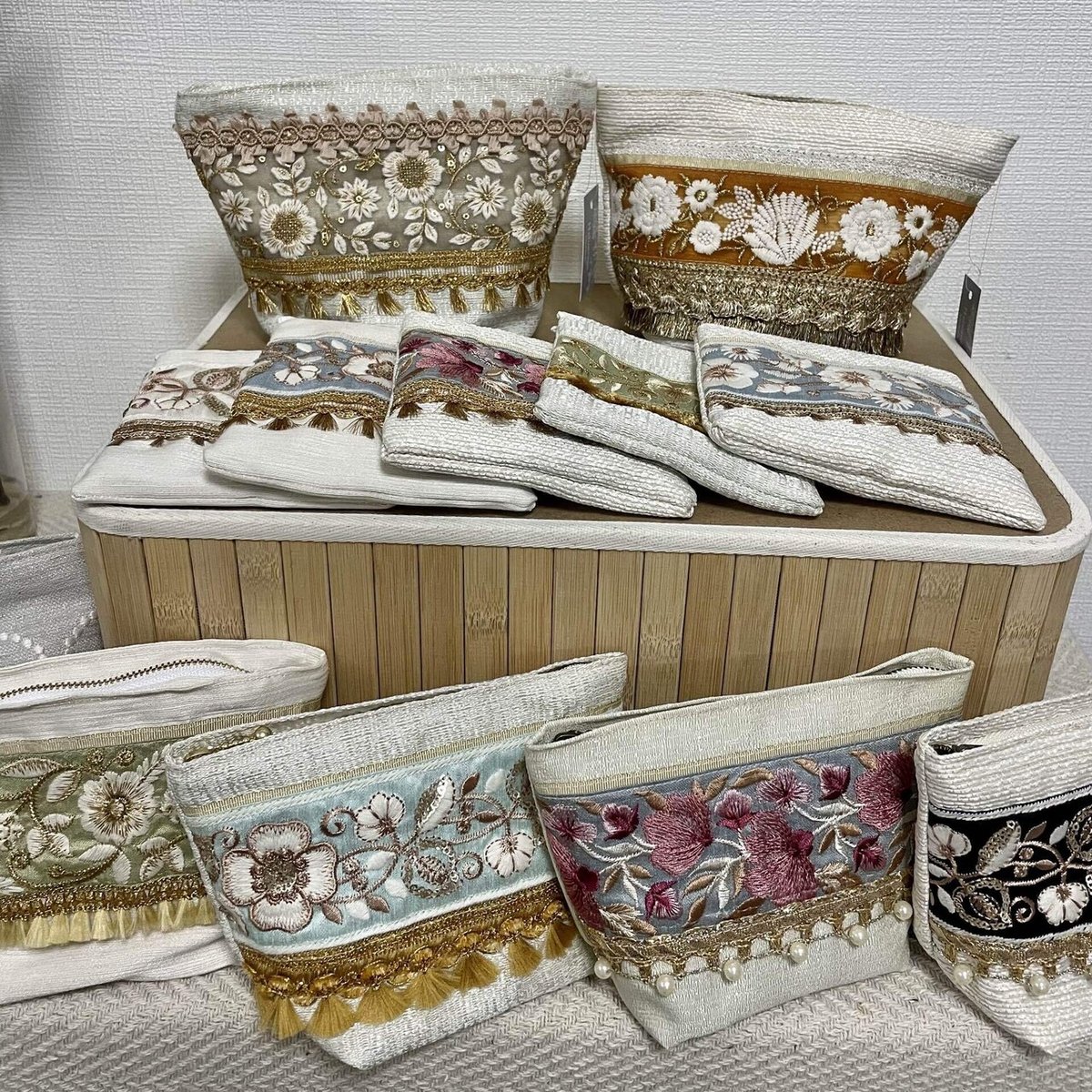 インド刺繍リボン作品 見本 