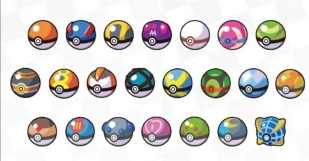 ポケモンSVの新ポケモンに似合うボール・オシャボ（Poké Ball