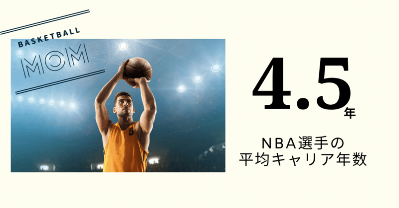 【Basketball Mom】短っ！MBA選手の平均寿命は4.5年