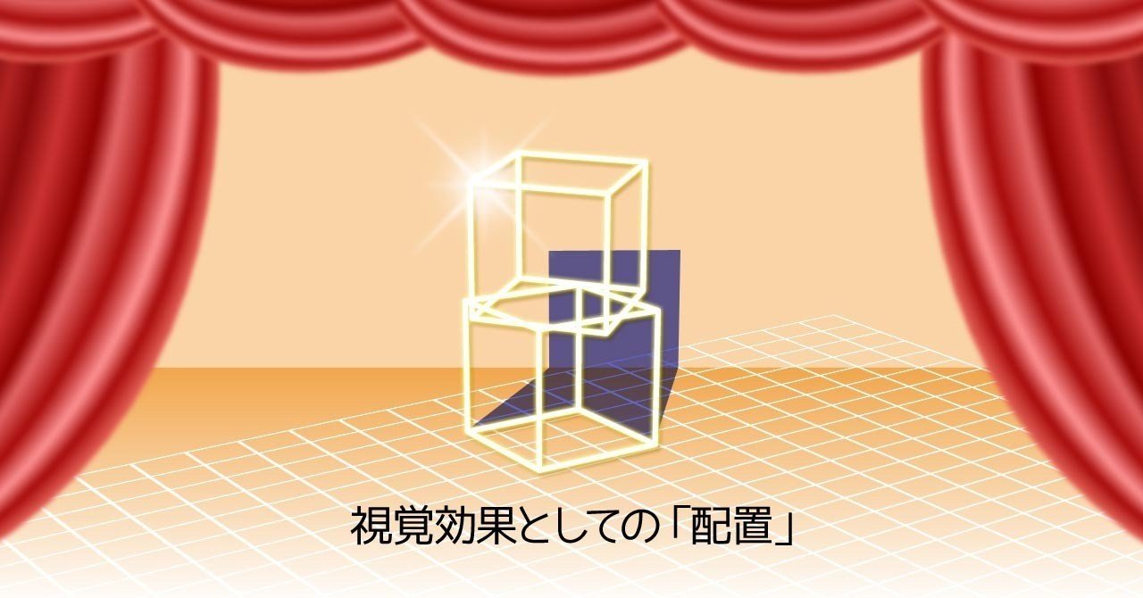 視覚効果としての 配置 M Inata Note