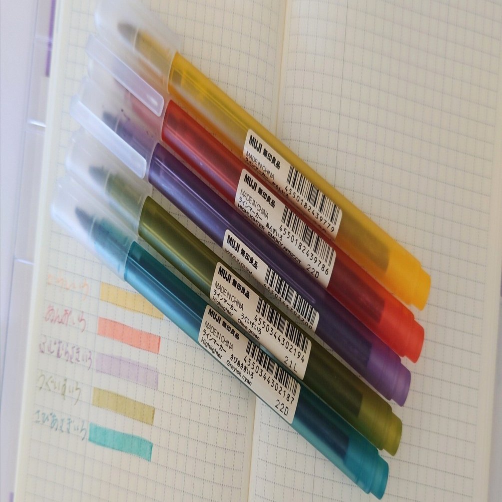 無印良品のラインマーカー ｜Nori