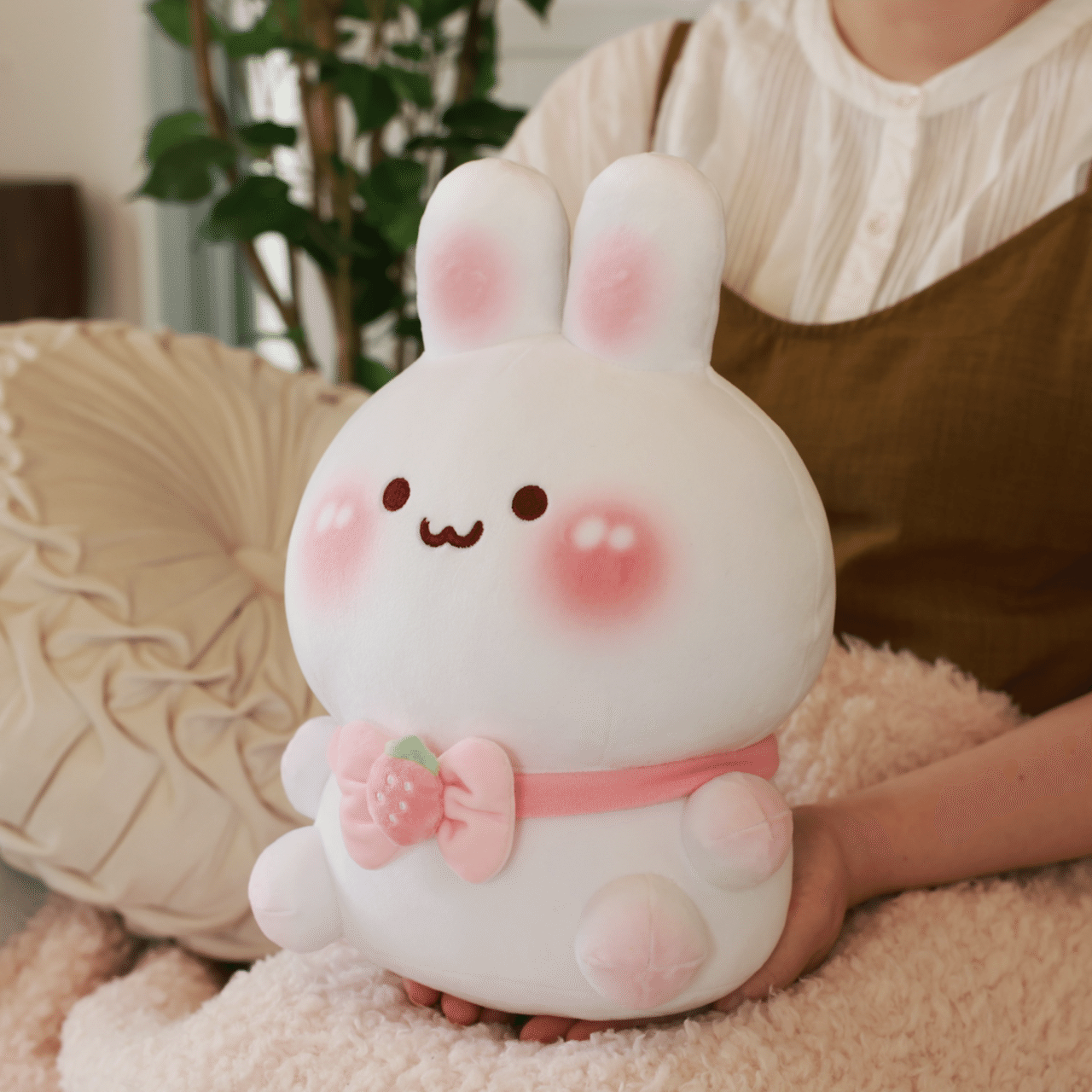 うさぎ ぬいぐるみ もっちー 百福堂 もちもち かわいい 百福堂 ゆる