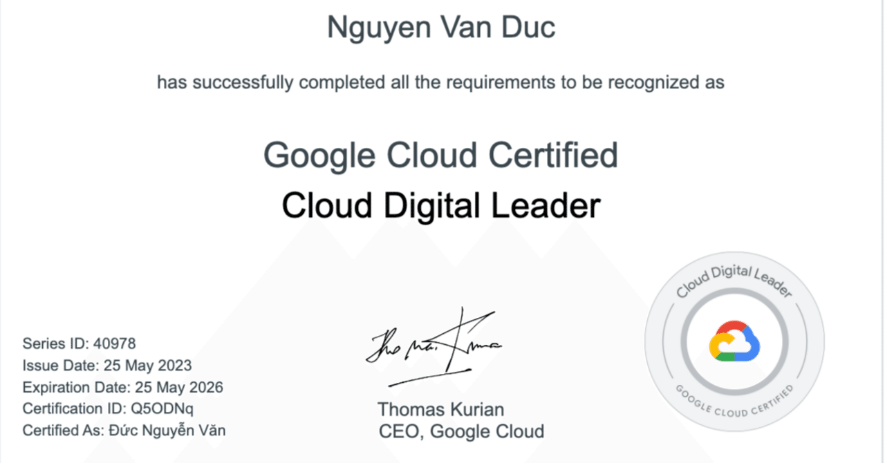 GCP Cloud Digital Leader をオンラインで受験して合格した話