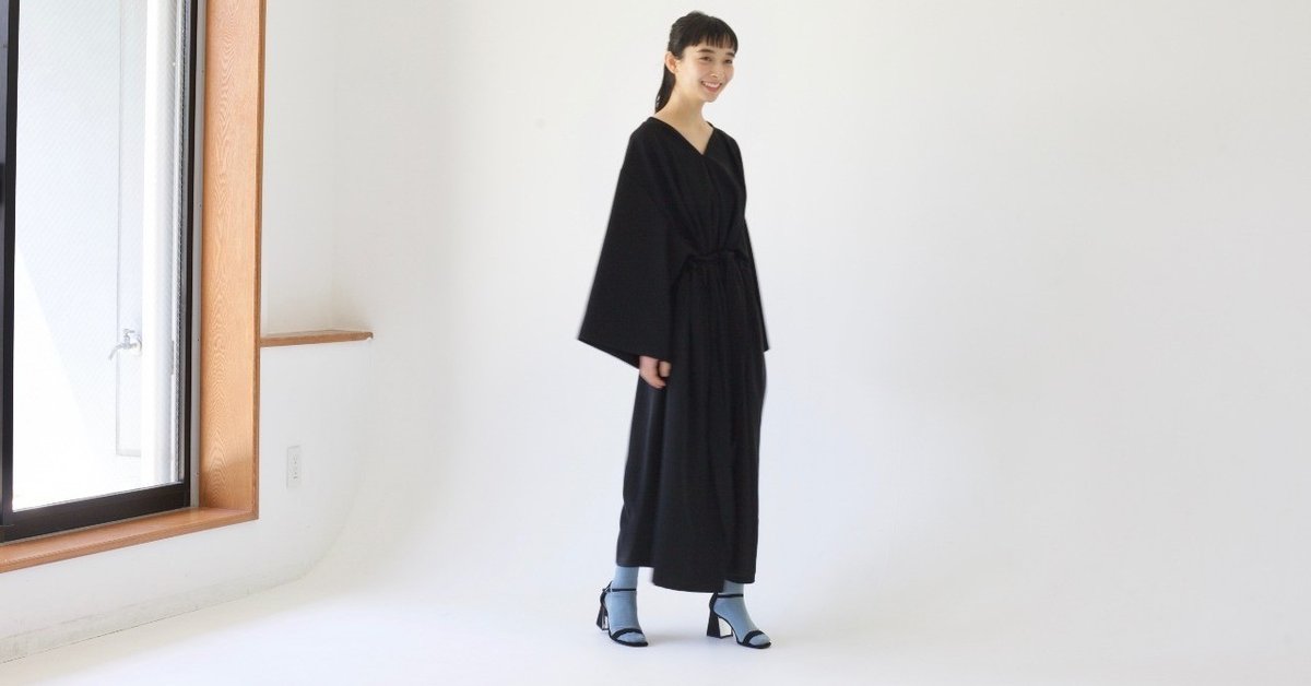 ワンピース foufou dress#07 THE DRESS #07】drape v neck dress ドレープVネックドレス
