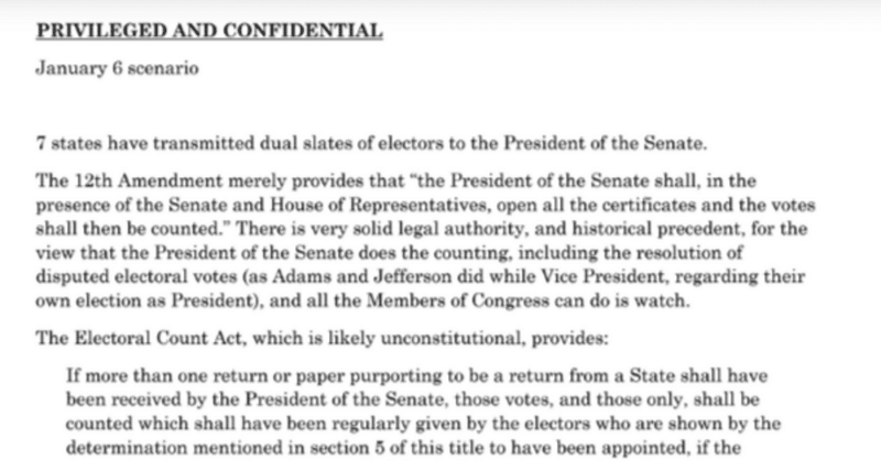 イーストマンメモを翻訳しました。米大統領選挙2020で各州から送られてくる結果にどう対応するかのトランプ大統領側弁護士のメモ（クーデターメモと呼ぶ人もいます）です。