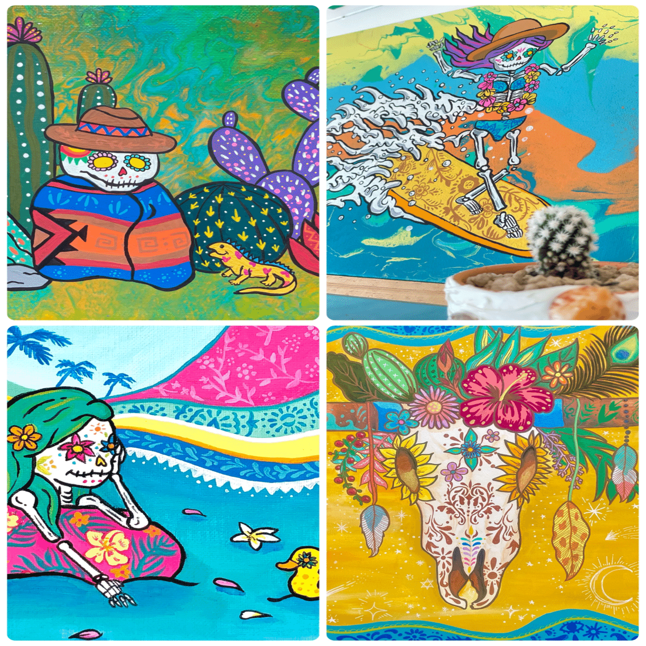 大きな挑戦の絵に湧いてきた言葉と形｜チルワカ/サーフアーティスト