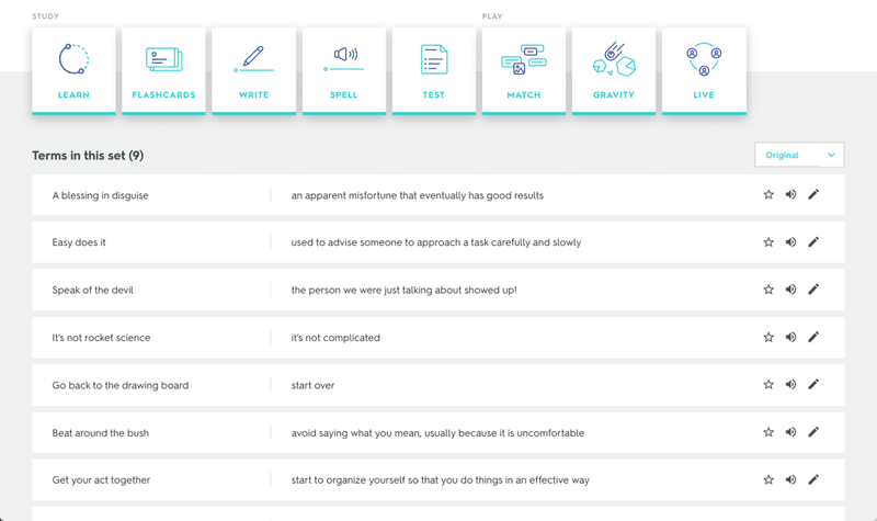 Quizlet Active Recall で英語の慣用句 ことわざをマスターする Sangmin Ahn Note