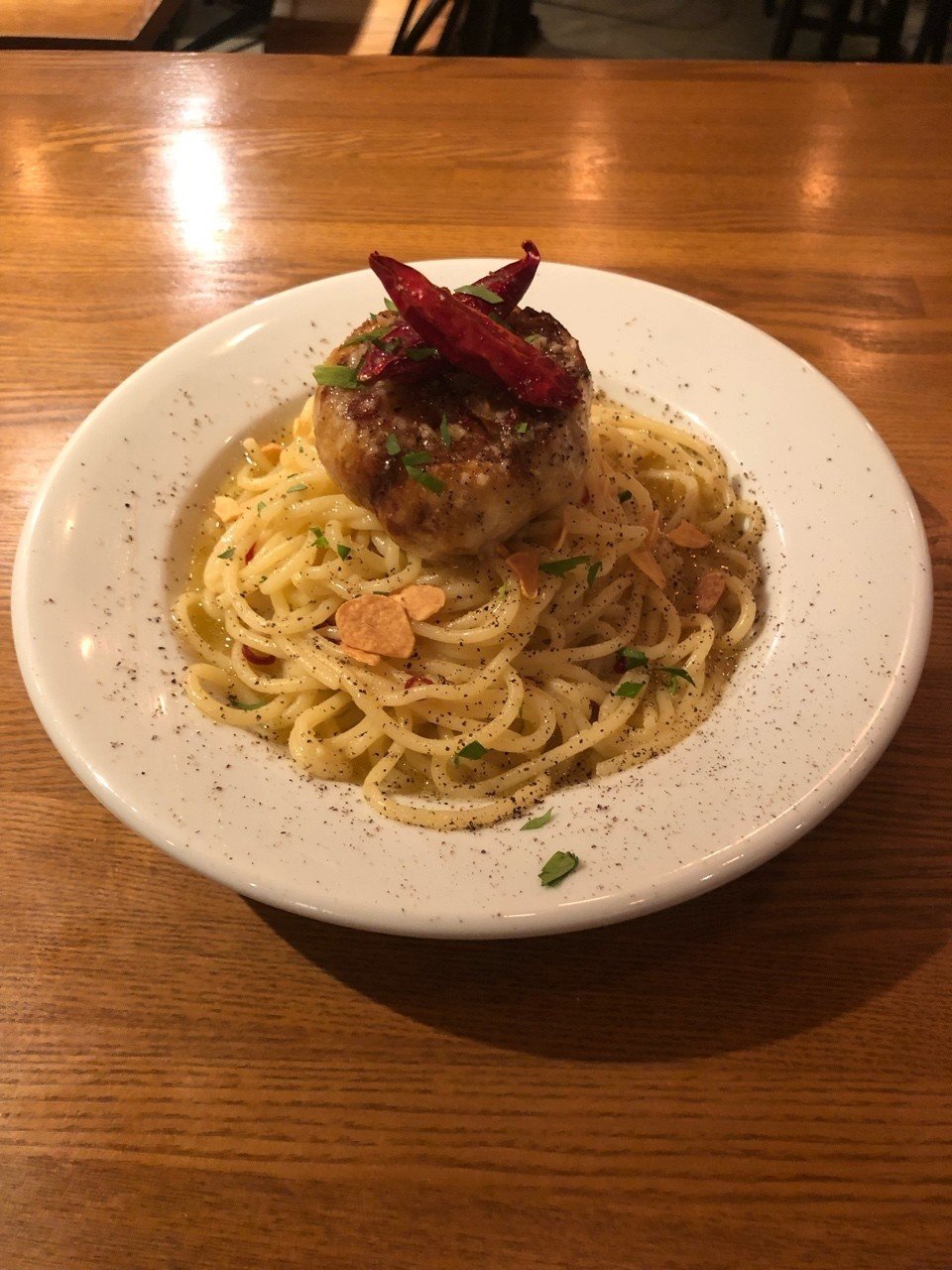 三軒茶屋binwan 2ndのペペロンチーノ｜ザ・ギース尾関