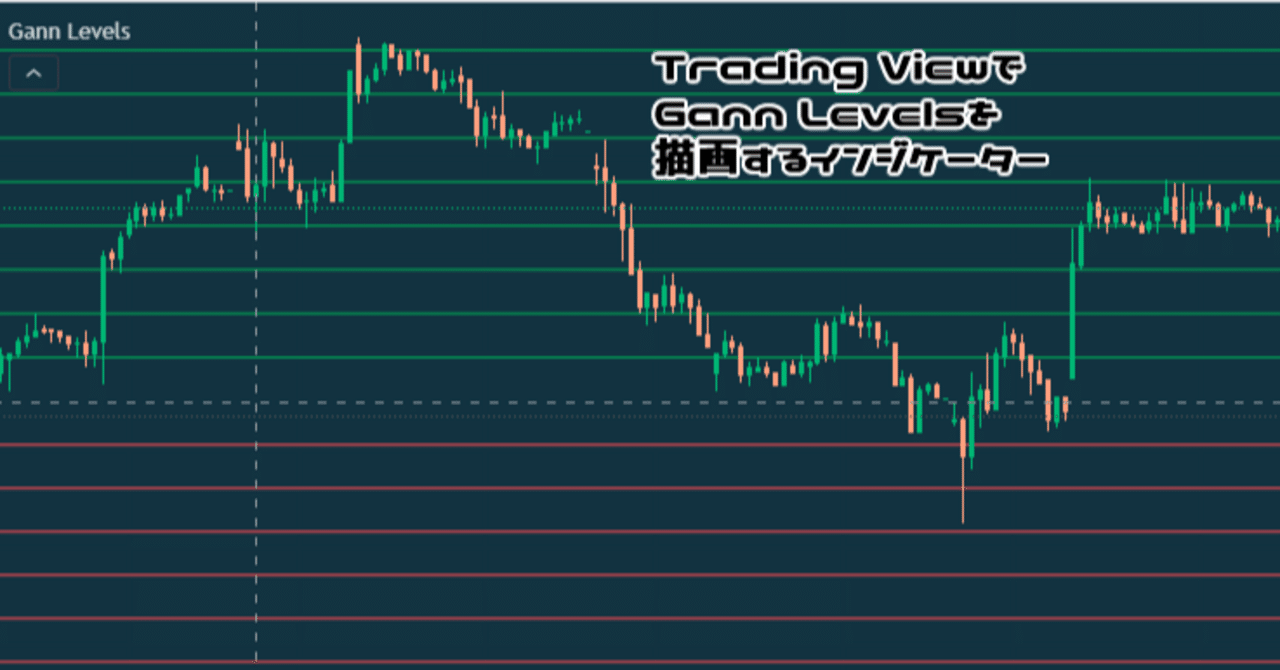 Trading ViewでGann Levelsを描画するインジケーター｜落ち穂