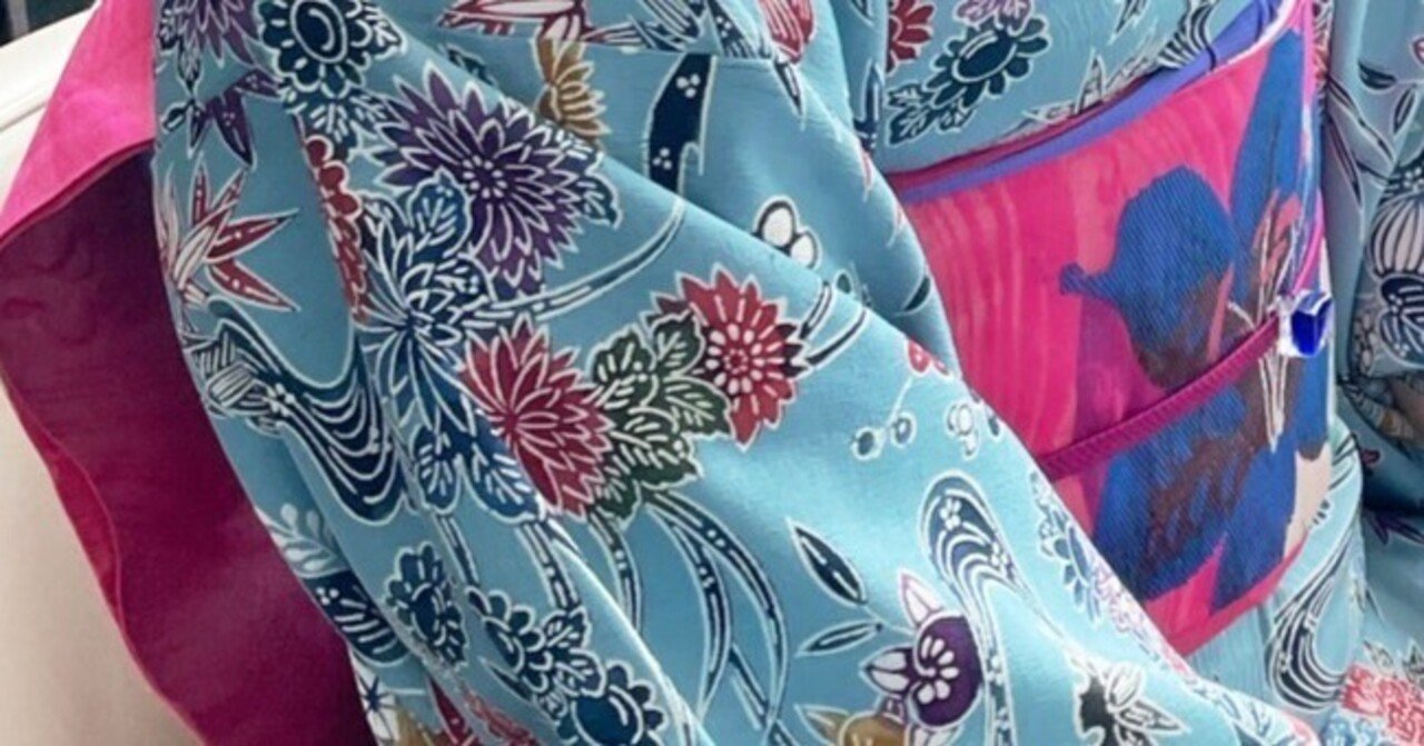 大正ロマン柄（帯）×古典柄（着物）｜mika