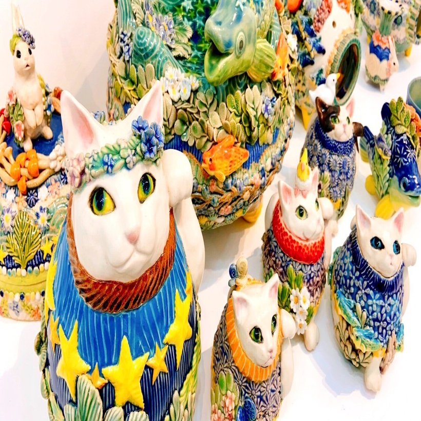 シーグラスアート　シャボン玉アカリHaHaKo様♡リクエスト 元気もりもり！】白木千華さんインタビュー｜Picaresque Art Gallery