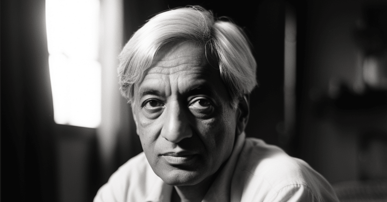 ジッドゥ・クリシュナムルティ『自我の終焉』を解く｜セイスケくん