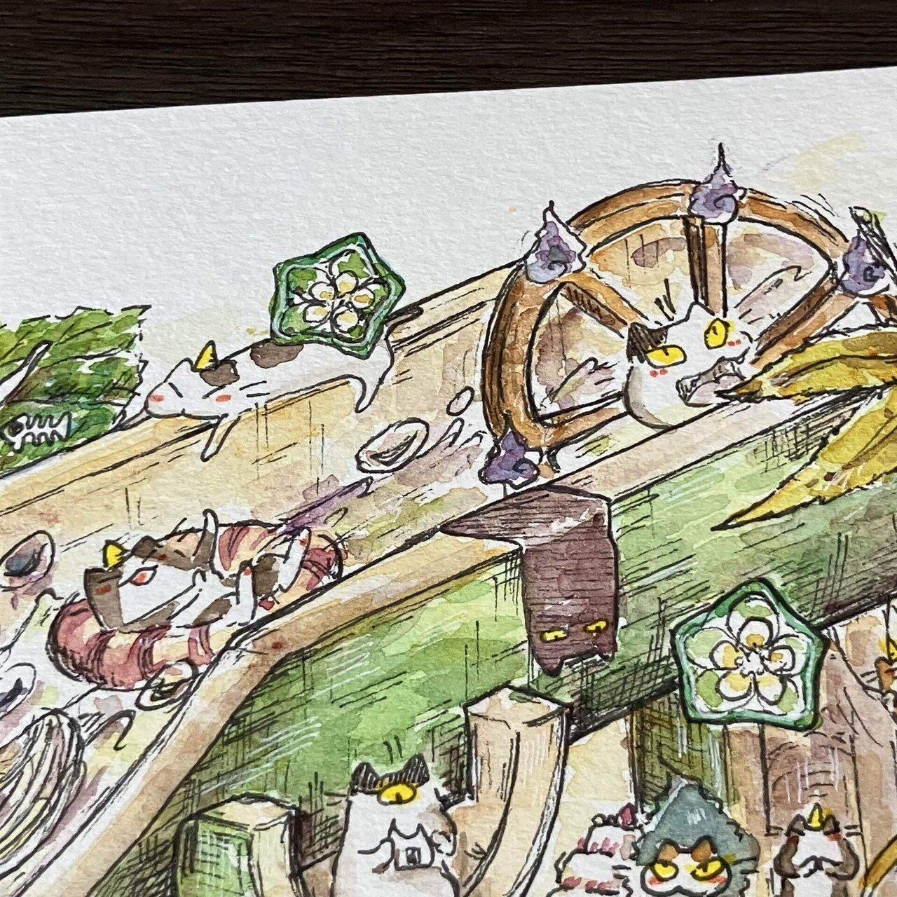 猫の絵coffeebreak