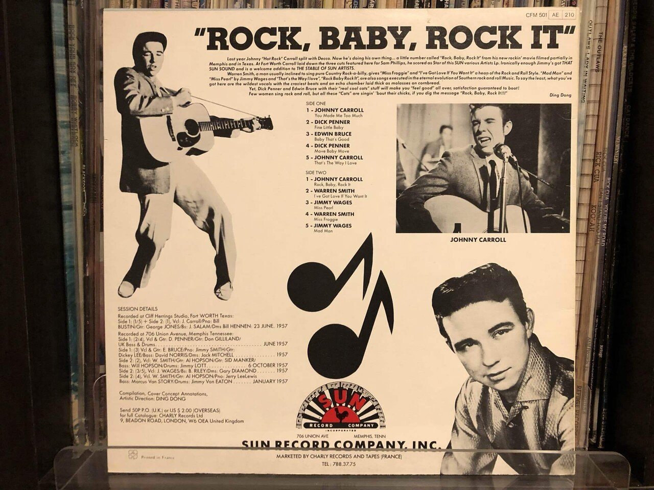 希少　名盤　JOHNNY CARROLL ロカビリー　エルビス　ザクラッシュ 希少 名盤 JOHNNY CARROLL ロカビリー エルビス ザクラッシュ
