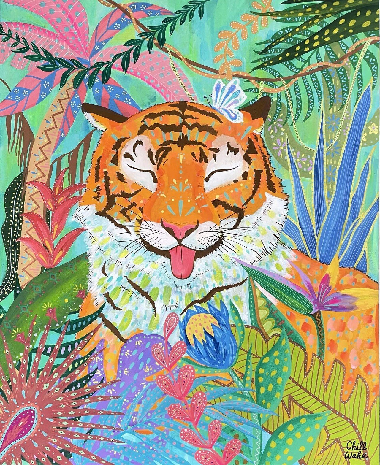 大きな挑戦の絵に湧いてきた言葉と形｜チルワカ/サーフアーティスト