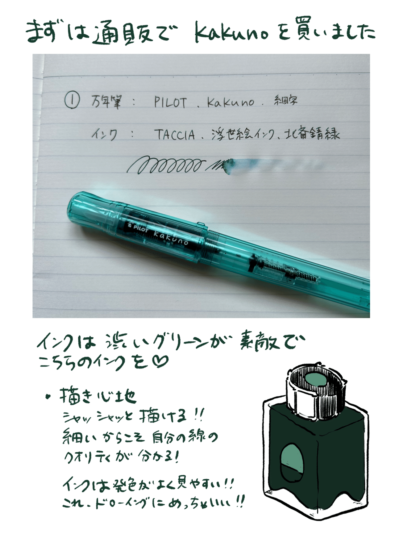 ジェスチャードローイングのすすめ vol.4 「万年筆で描く」|ふるり