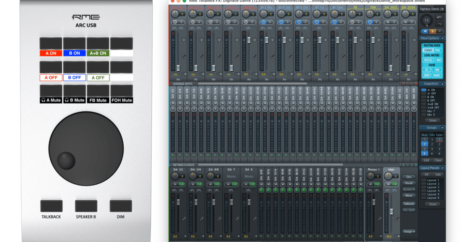 TotalMix FX でマニピ用システムを組む｜tidbit inc.