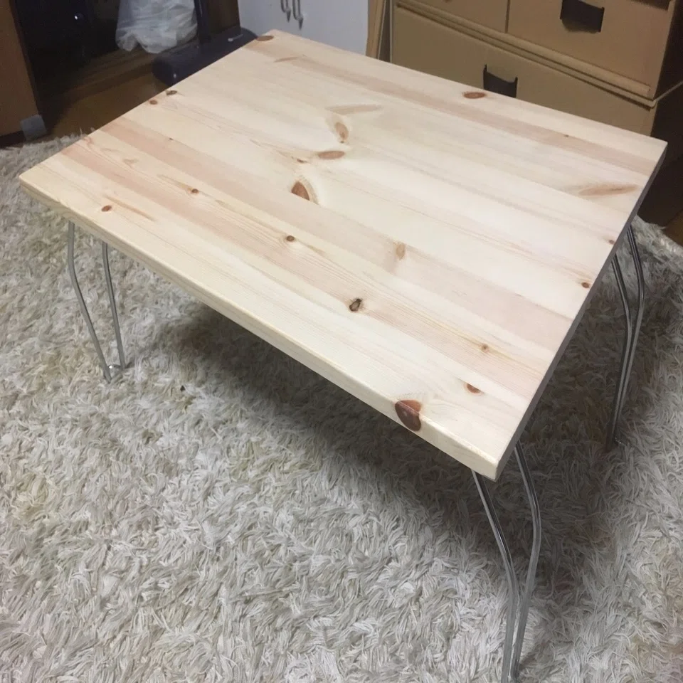 節が美しいパイン材のテーブル作りました！｜エフゲニーマエダ（平成 