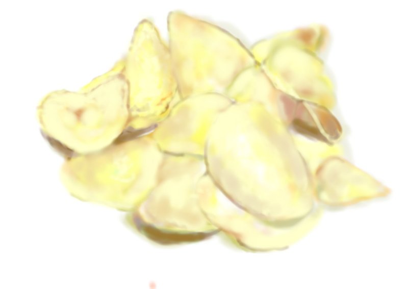 ポテトチップスの絵の制作過程 Rmia Note