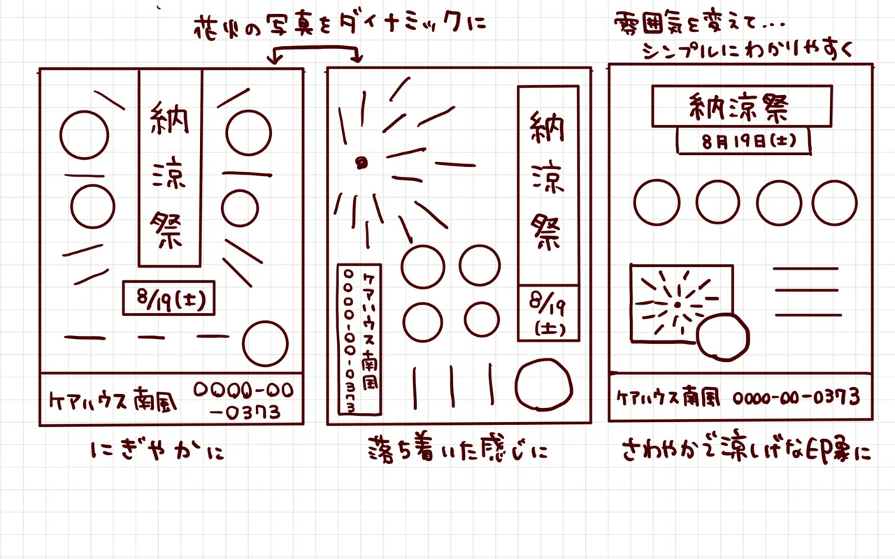 伝わる色・デザインについて考える💡 〜ポスターのラフ画を描いて