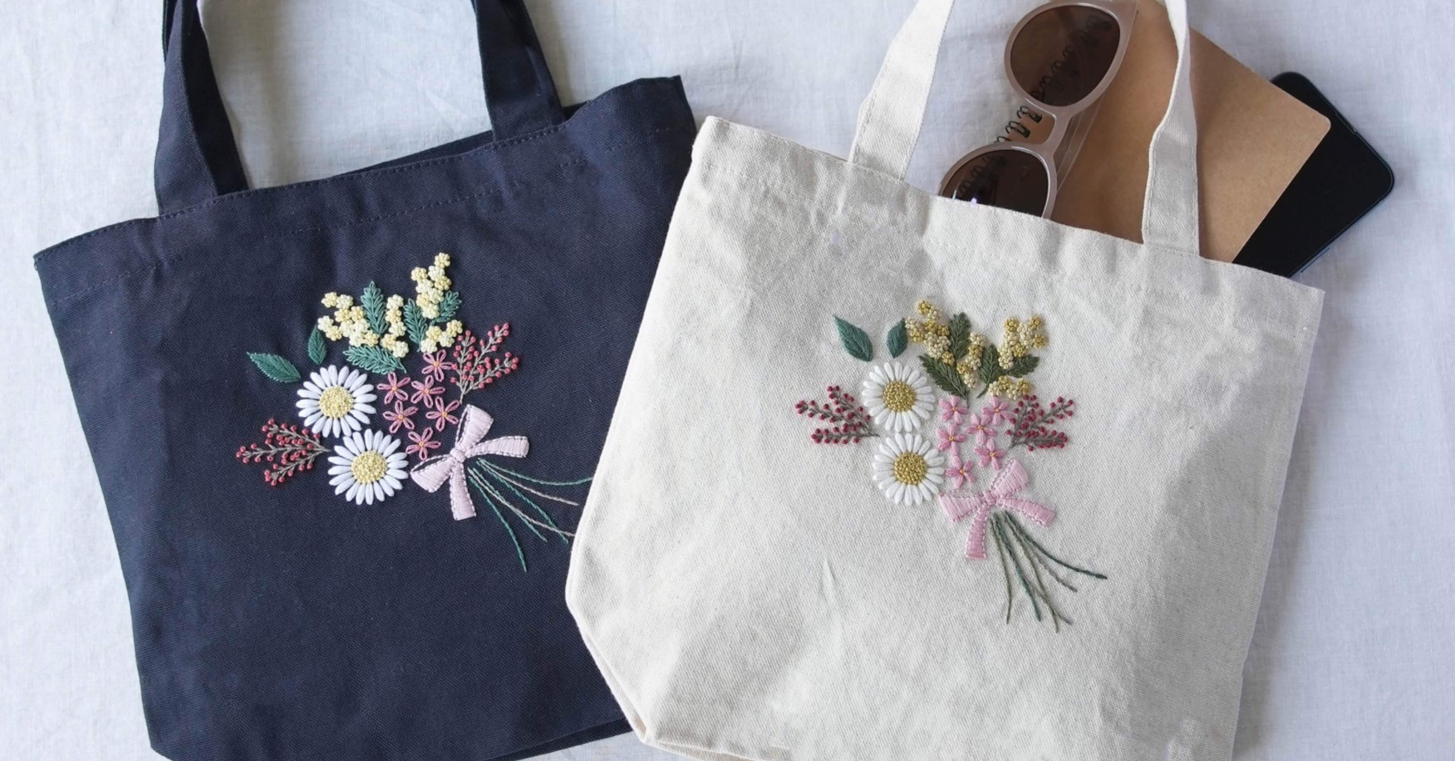 miroom】刺繍でつくるオリジナルデザイントートバック講座はじまります