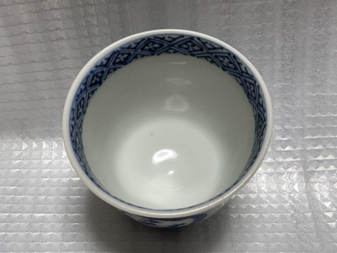 モダン輪線文猪口 1点④ぐい呑み 筒盃 蕎麦猪口 伊万里 瀬戸