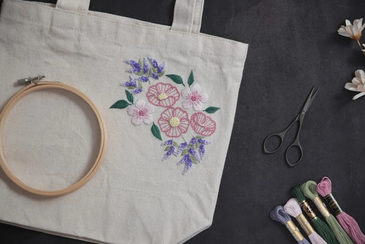 miroom】刺繍でつくるオリジナルデザイントートバック講座はじまります