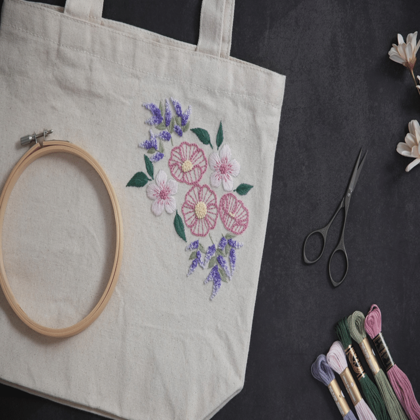 miroom】刺繍でつくるオリジナルデザイントートバック講座はじまります