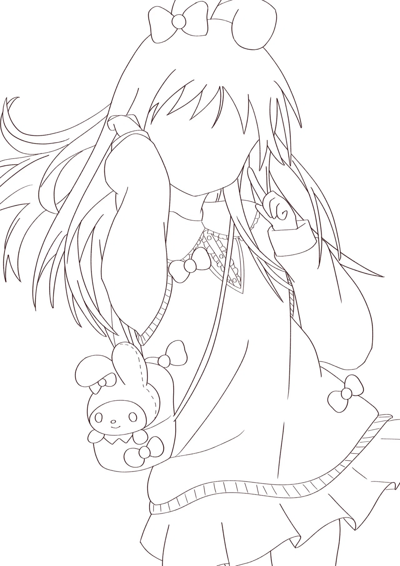 Things I thought about while drawing Kyoko-chan for the Sanrio ...