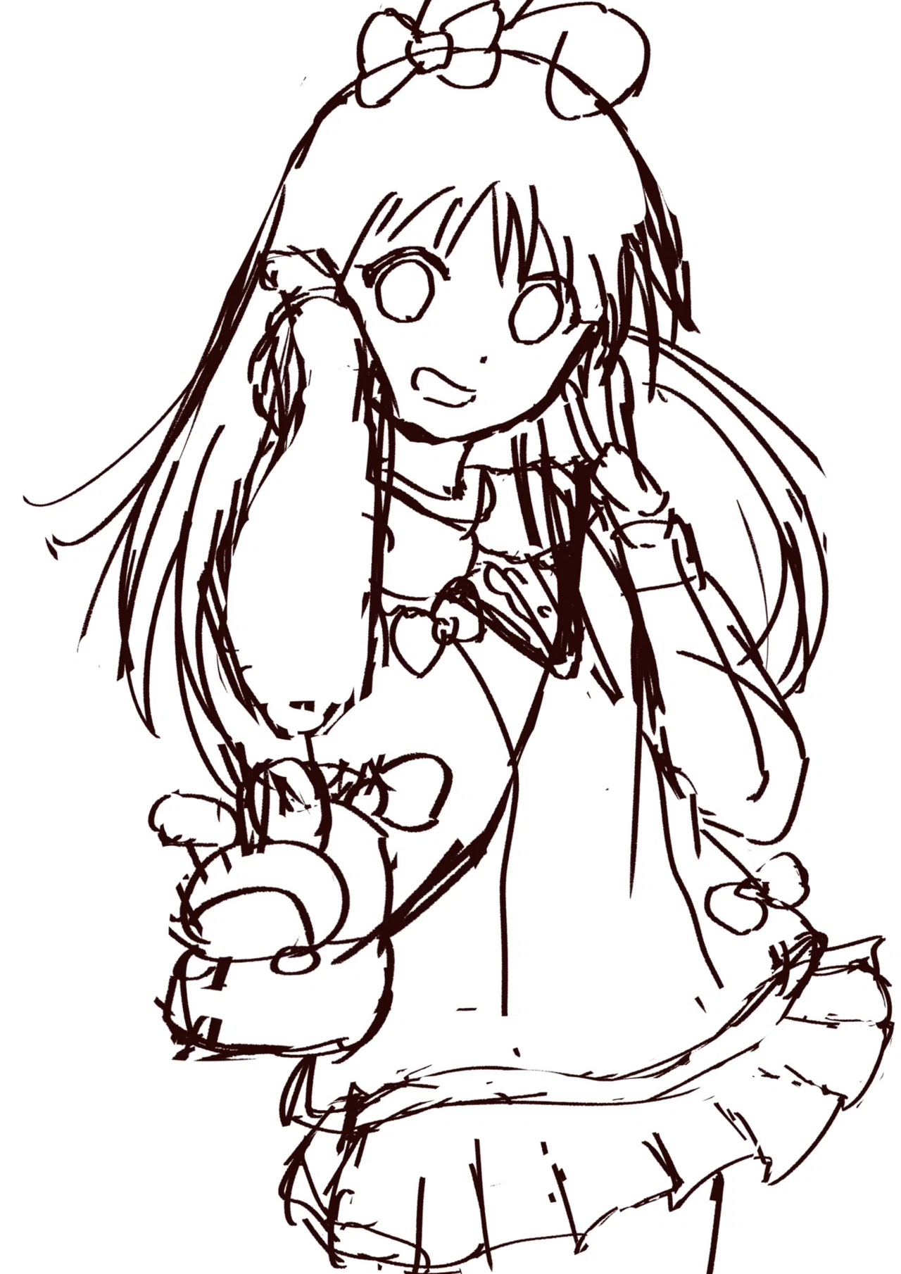 Things I thought about while drawing Kyoko-chan for the Sanrio ...