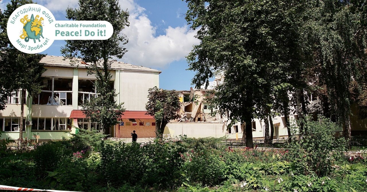 スームィ市郊外・専門学校の建物にミサイル着弾 2023.07.29