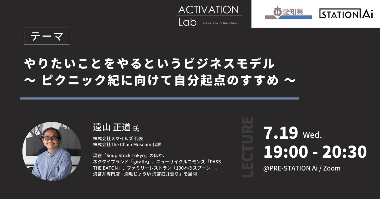 【レポート】ACTIVATION Lab 起業家講演会 vol.1|STATION Ai