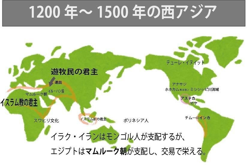図解】ゼロからはじめる世界史のまとめ⑮ 1200年〜1500年の世界