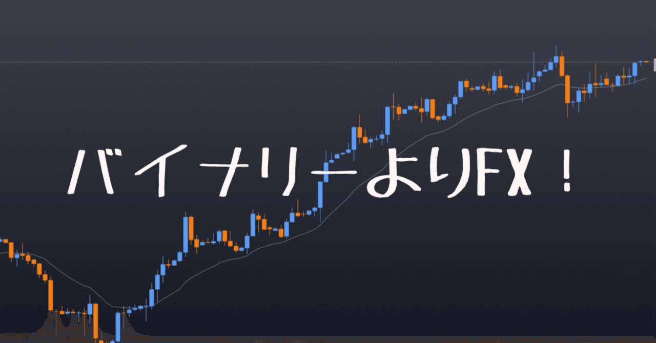 バイナリーよりFXの方が明らかに優れている(FXのコツ満載 バイナリーよりFXの方が明らかに優れている(FXのコツ満載