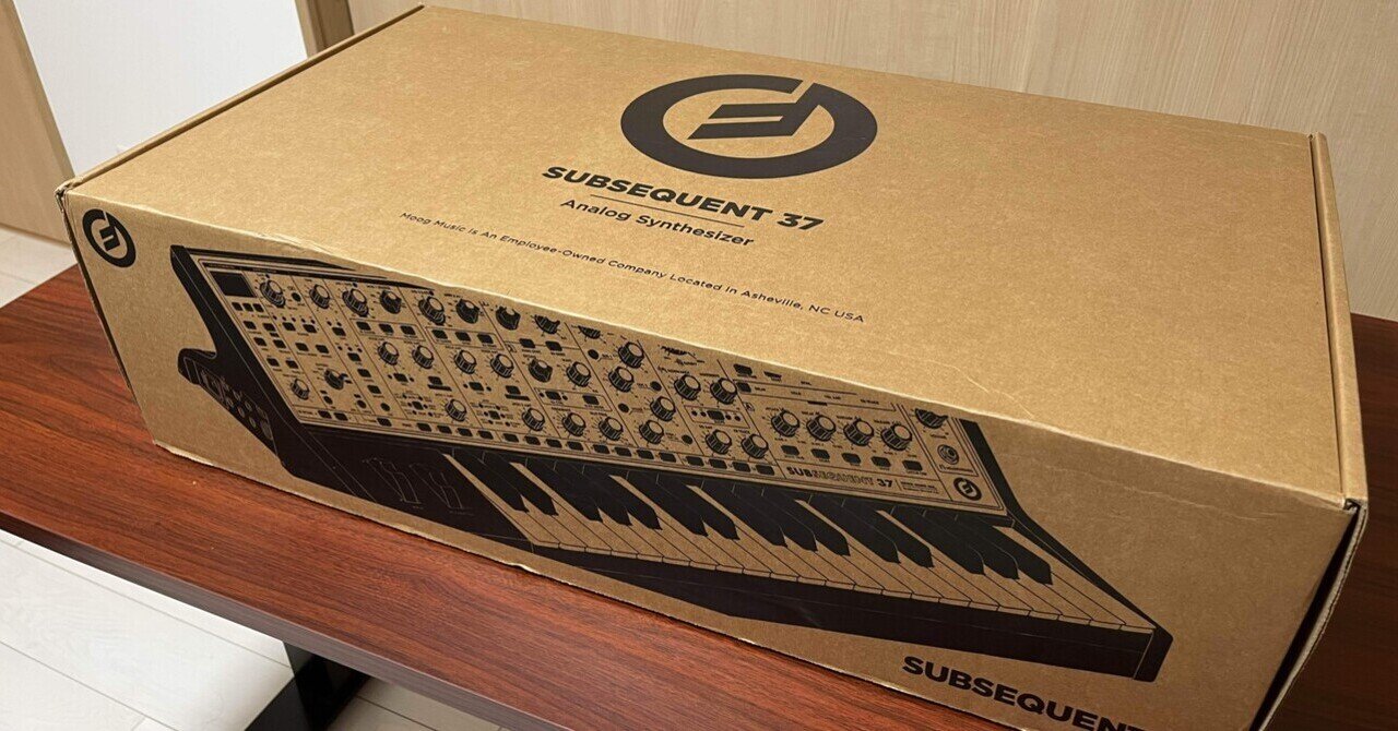 シンセサイザー入門日誌 その1: Subsequent37開封の儀｜音酒