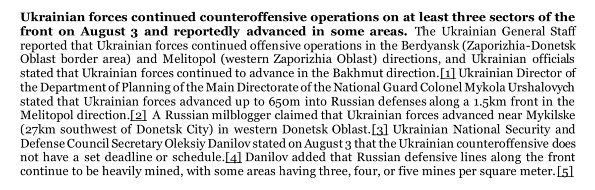 【報告抄訳】ISW ロシアによる攻勢戦役評価 1730 ET 03.08.2023 “ウクライナ軍反攻状況＋ルハンシク方面での動き ...