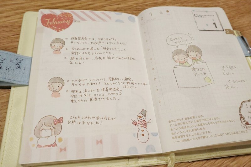 ほぼ日手帳 月の始まりページの使い方 はるた Note