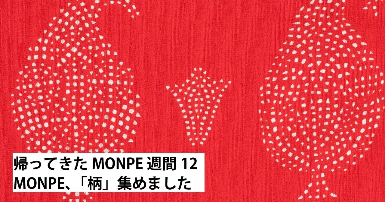 Monpe Pattern 12_MONPE、 「柄」 集めました|うなぎの寝床