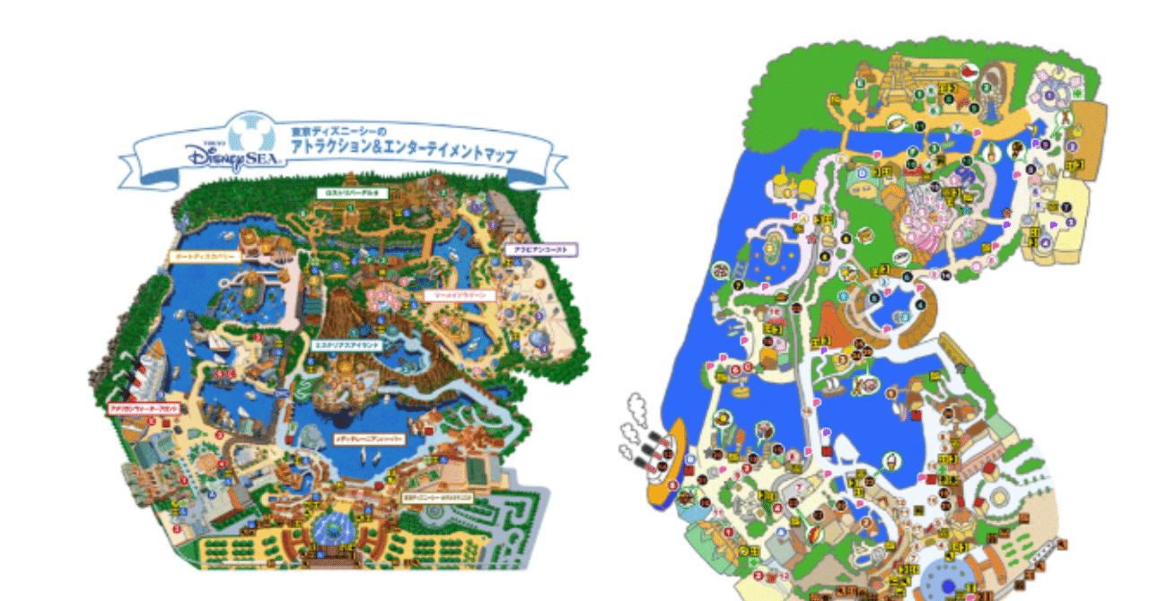 ソアリンの場所は ディズニーシーの実寸マップが便利すぎる 乃 Note