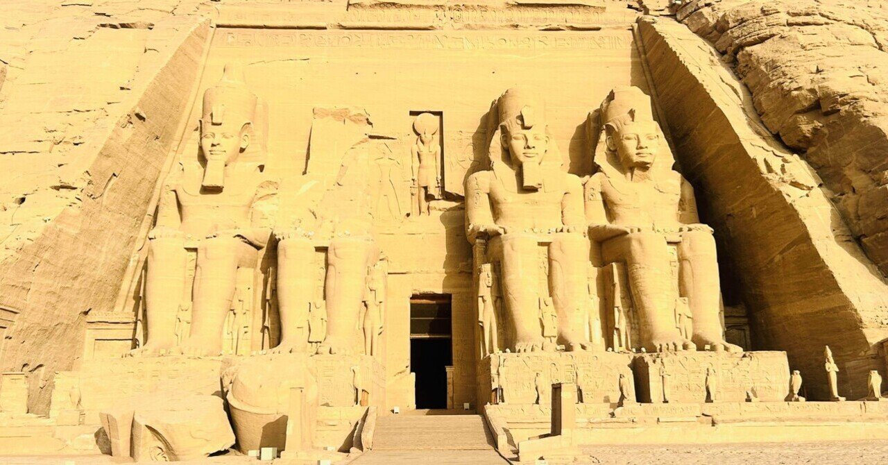 1889❣️ アブ・シンベル大神殿　油絵 1889❣️ アブ・シンベル大神殿 油絵 アブシンベル神殿」、1842-1845