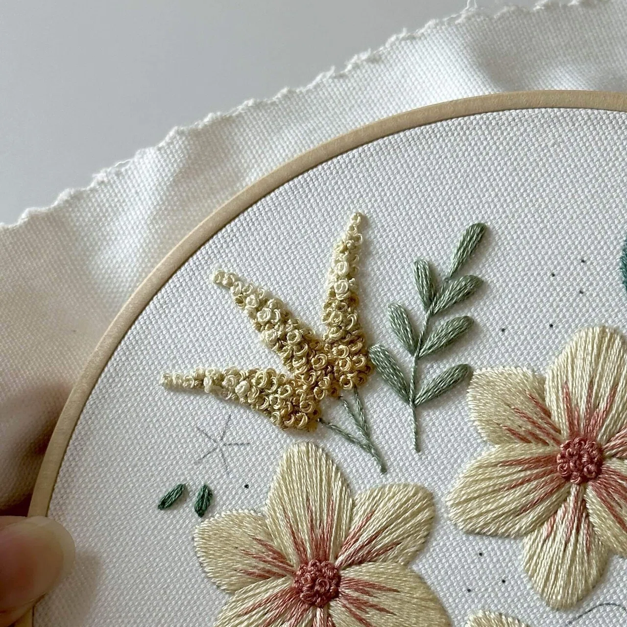 夏らしい図案、YouTubeライブで刺繍します！｜はなこまち/刺繍作家