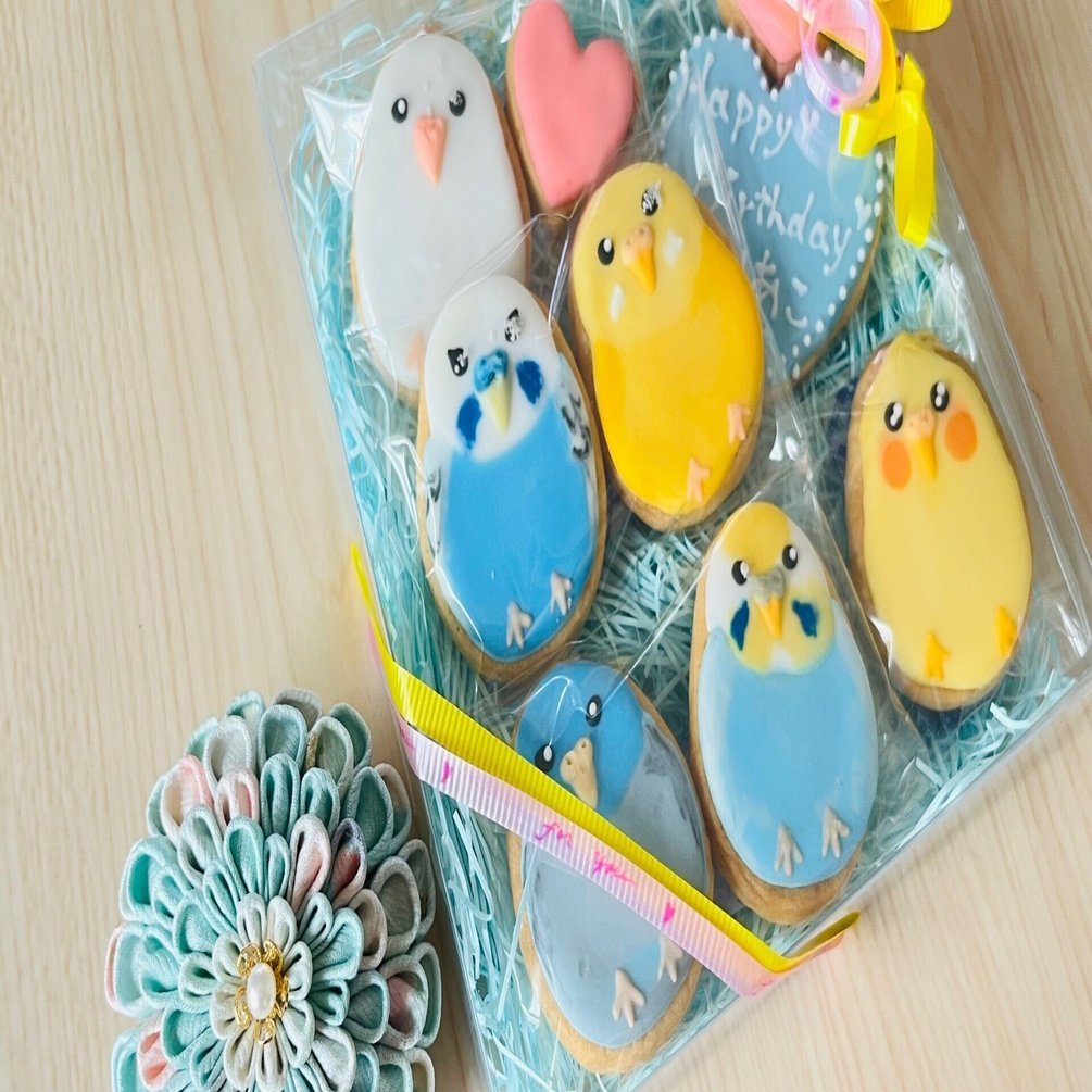 もふおともちこと愉快なインコたちクッキー🐥｜りあこ