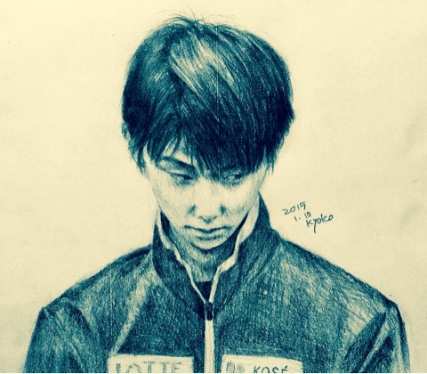 羽生結弦 イラスト原画 cairn 羽生結弦